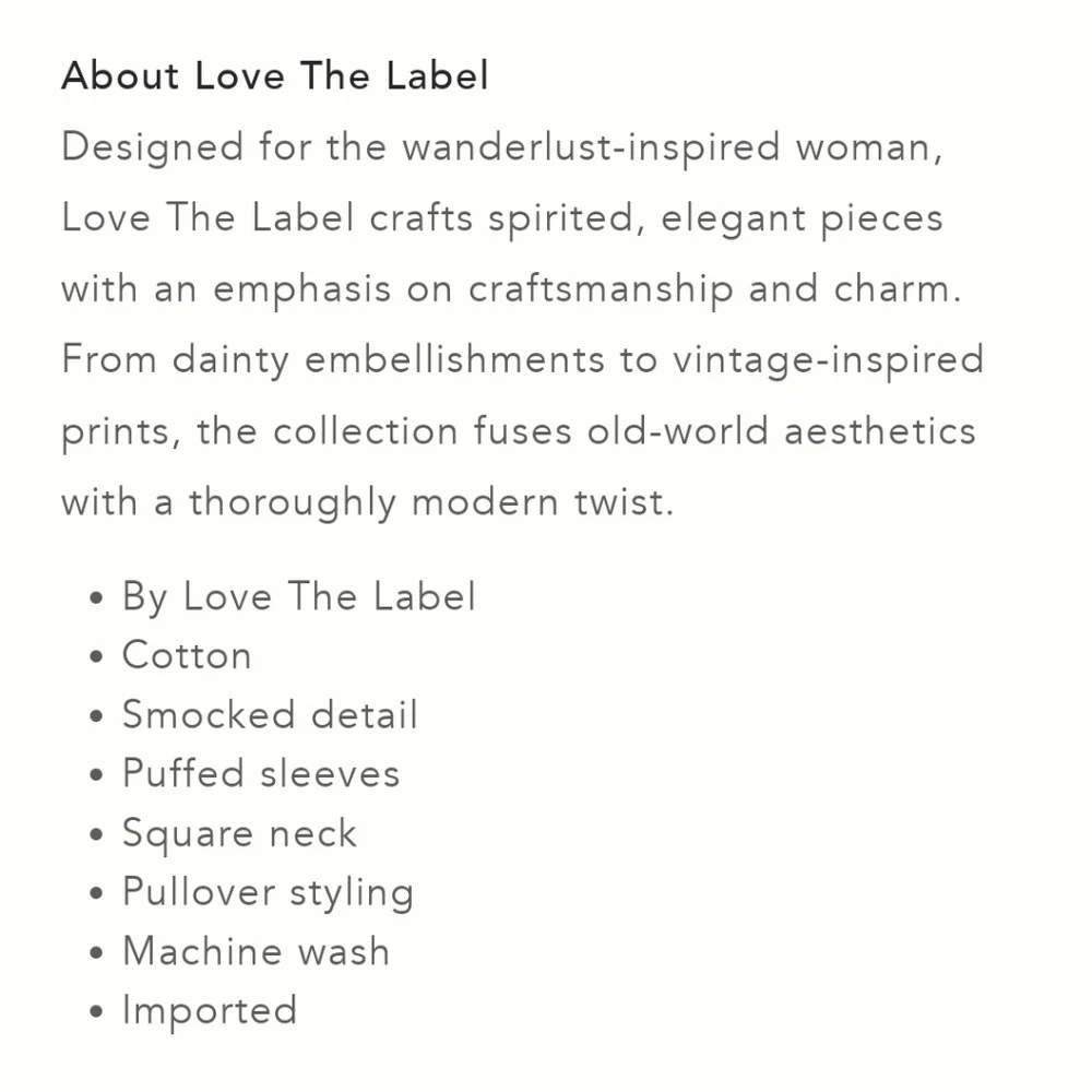 NWT Love the Label (Anthro) Smocked Puff Sleeve Blouse Brown Zebra Print - Picture 16 of 16